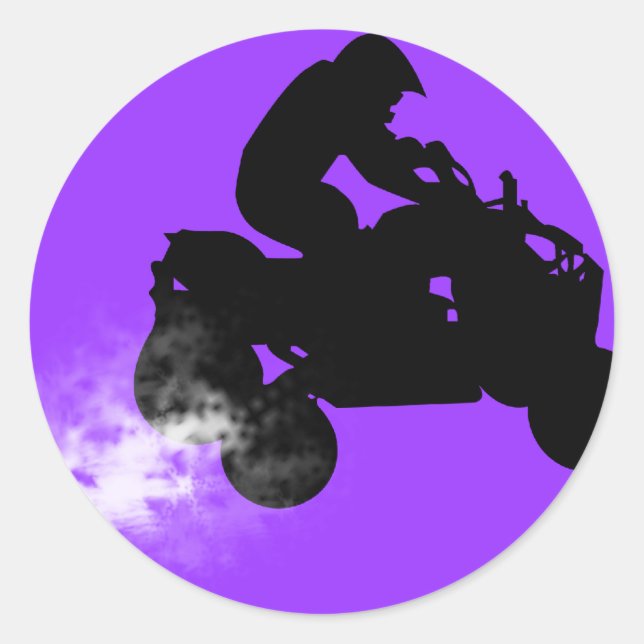 Quads. Runder Aufkleber (Vorderseite)