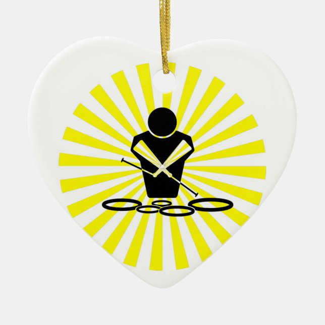 QUADS - SUN BURST - POW BANG - WOW - TENOREN! KERAMIK ORNAMENT (Vorne)