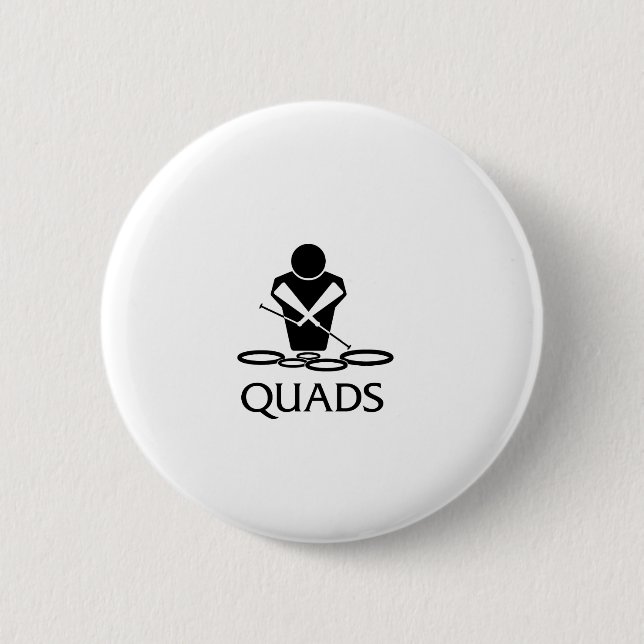 QUADS - Tanzwürmer Button (Vorderseite)