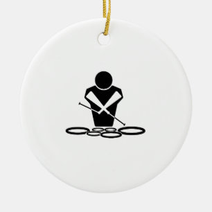 Quads - Tenor Drums - Toms Keramik Ornament