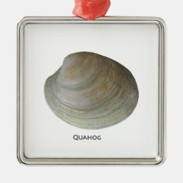 Quahog-Muschel Silbernes Ornament