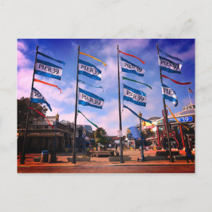 Quai 39 Statue de lion de mer #3 Carte postale