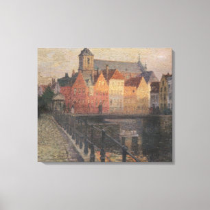 Quai de la Paille, Brügge Leinwanddruck