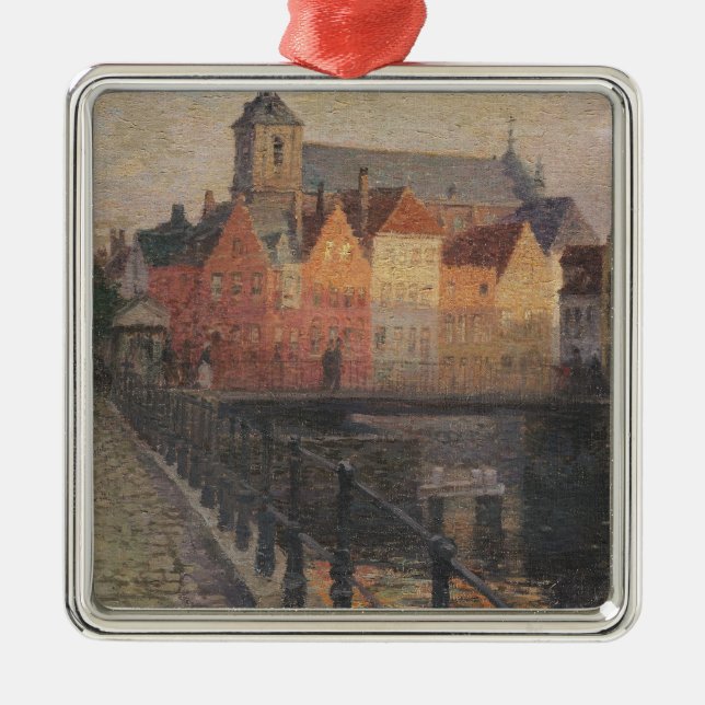 Quai de la Paille, Brügge Ornament Aus Metall (Vorne)