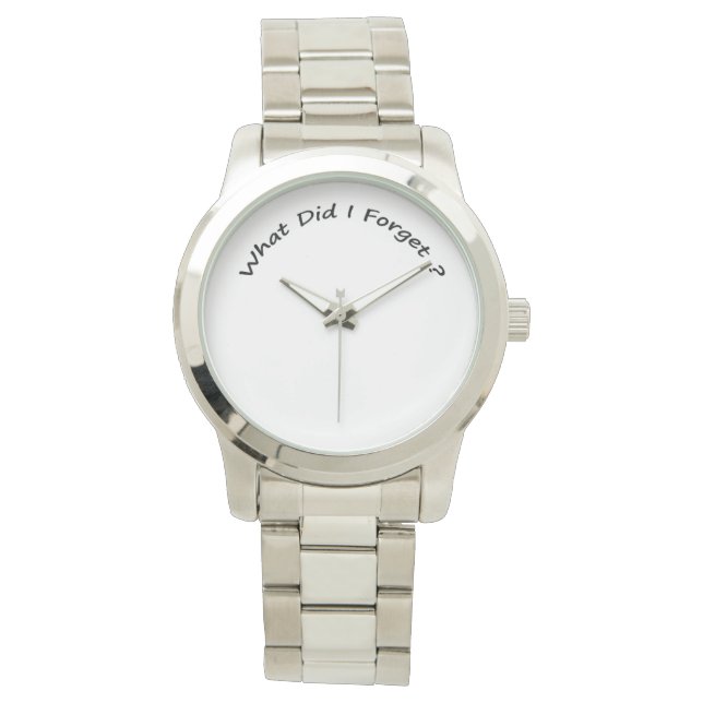 Qu'ai-je oublié ? - Montres pour hommes. (devant)