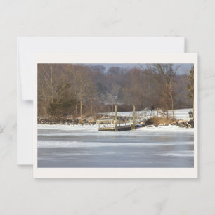 Quai par Carte postale Lac gelé