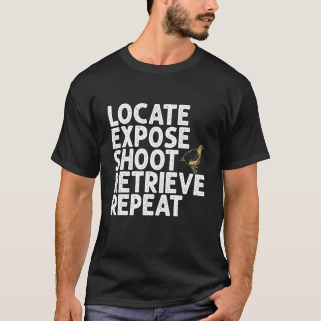 Quail Bird Quantenjagd T-Shirt (Vorderseite)