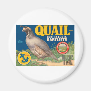 Quail Brand Contra Costa Bartletts Magnet