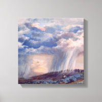 Quail d'orage au-dessus de l'impression de toile M
