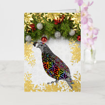 Quail Frohe Weihnachten und glückliches Neues Jahr