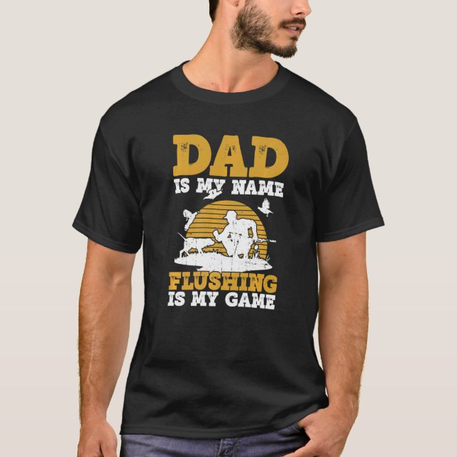 Quail Hunter Dad And Upland Game Hunting Father T-Shirt (Vorderseite)