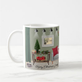 Quaint Christmas Scene Tasse