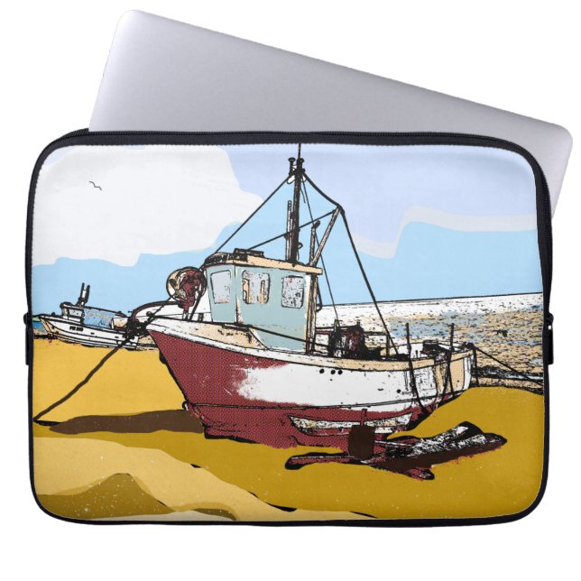 Quaint Fishing Boat Laptopschutzhülle (Vorderseite)