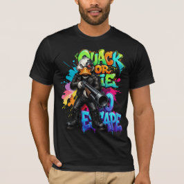Quak oder… Lustiges Enten-Cartoon-T-Shirt T-Shirt