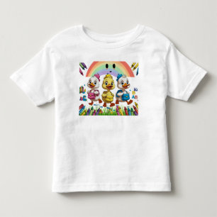 Quakend in den Kindergarten!" – Süße Ente Zurück z Kleinkind T-shirt