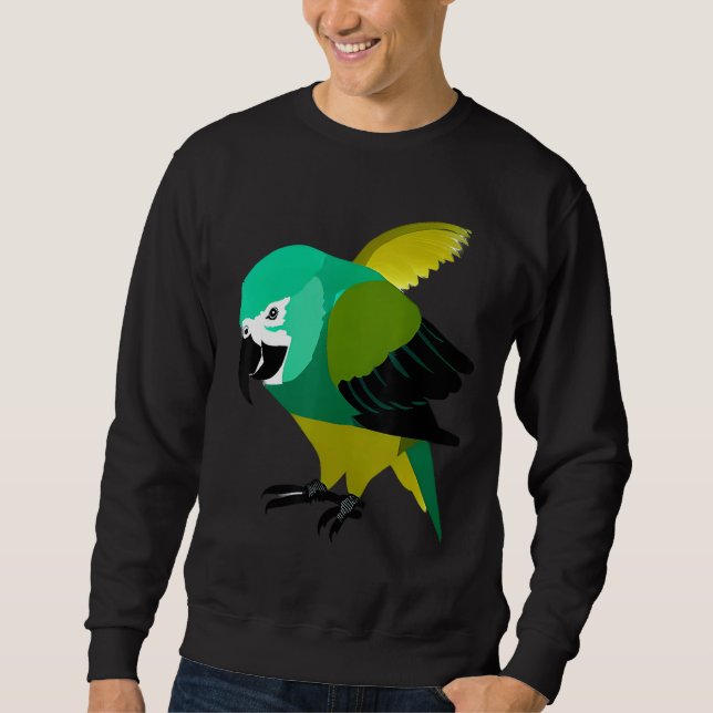 Quaker Parrots birds animals pet  Party quotes Fam Sweatshirt (Vorderseite)