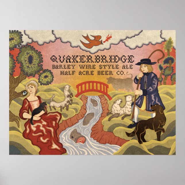 Quakerbridge Barley Wine Style Ale Poster (Vorne)