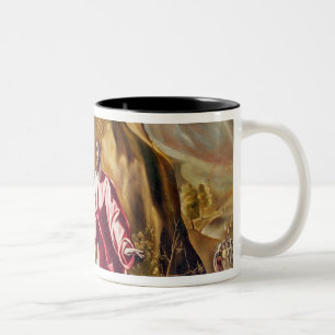 Qual im Garten von Gethsemane, c.1590 Zweifarbige Tasse