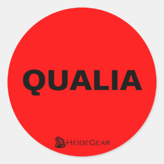 Qualia-Aufkleber Runder Aufkleber