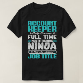 Qualifikationen der Kontoinhaber im Beruf T-Shirt