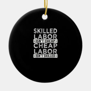Qualifizierte Arbeit ist nicht billig, Arbeit ist Keramik Ornament