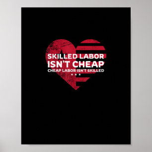 Qualifizierte Arbeitskräfte sind nicht billig, bil Poster