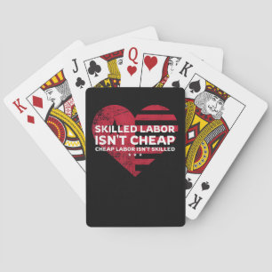 Qualifizierte Arbeitskräfte sind nicht billig, bil Spielkarten