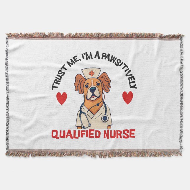 Qualifizierte Krankenschwester pawsitiv Decke (Vorderseite)