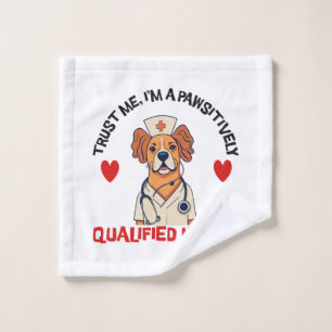 Qualifizierte Pflegekraft Pawsitively Waschlappen