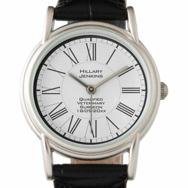 Qualifizierter Tierarzt mit Datum Überwachung Armbanduhr (Von Creator hochgeladen)