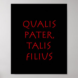 Qualis pater talis filius poster