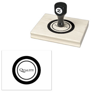 QUALITÄT Custom Holz Rich Smaragdgrüne Tinte Sleek Gummistempel