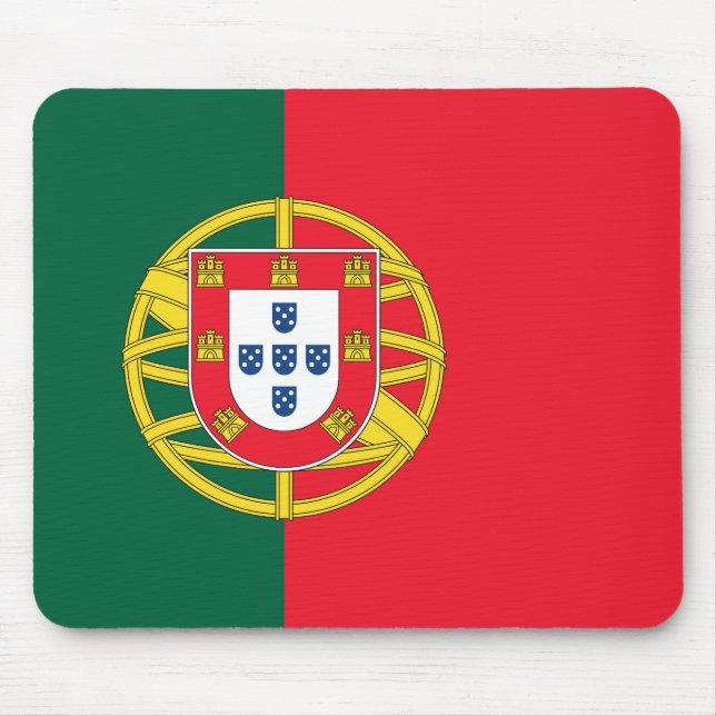 Qualität der portugiesischen Flagge Mousepad (Vorne)