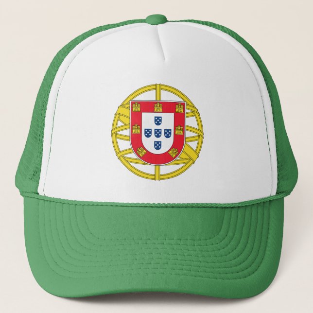 Qualität der portugiesischen Flagge Truckerkappe (Vorderseite)