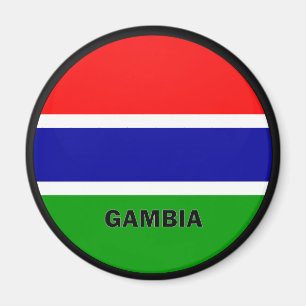 Qualität Gambias Roundel Flagge Magnet