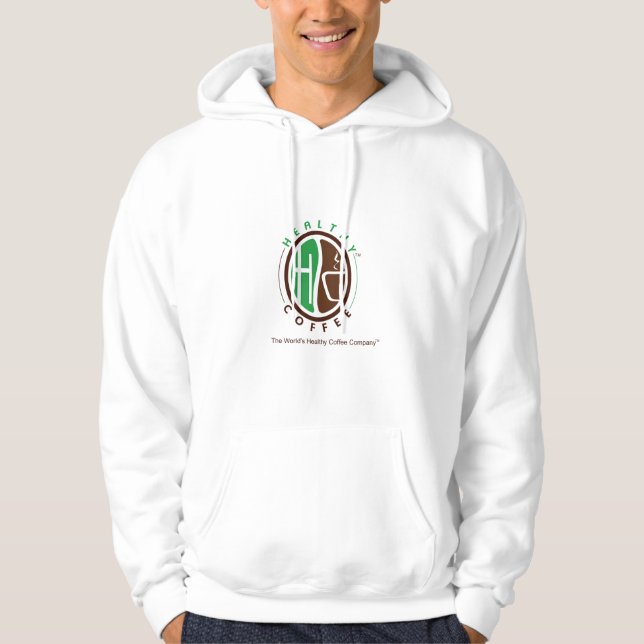 Qualität HealthyCoffee eingebrannter Hoodie (Vorderseite)