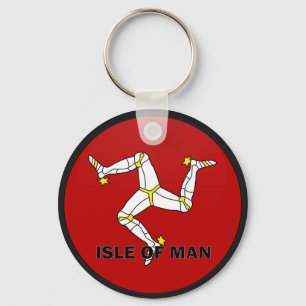 Qualität Isle of Mans Roundel Flagge Schlüsselanhänger