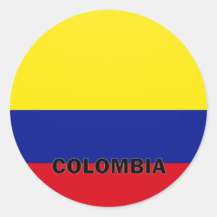 Qualität Kolumbiens Roundel Flagge Runder Aufkleber