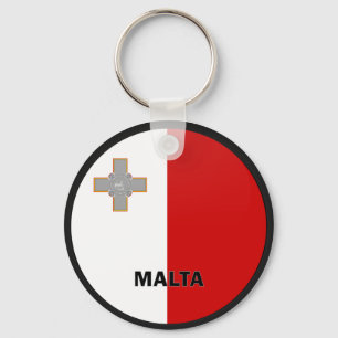 Qualität Maltas Roundel Flagge Schlüsselanhänger