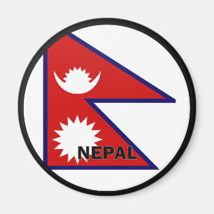 Qualität Nepals Roundel Flagge Magnet
