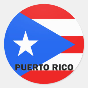 Qualität Puertos Rico Roundel Flagge Runder Aufkleber
