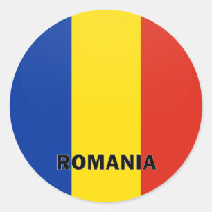 Qualität Rumäniens Roundel Flagge Runder Aufkleber