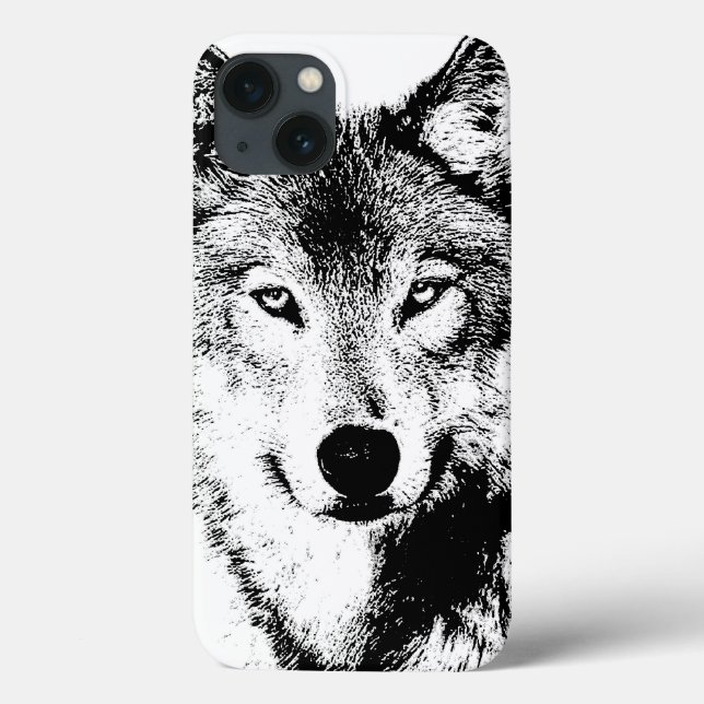 Qualitativ einzigartiges Wolf-Artwork Case-Mate iPhone Hülle (Rückseite)
