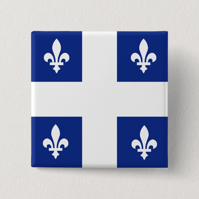 Qualitäts-Flagge Kanadas Quebec Button (Vorderseite)