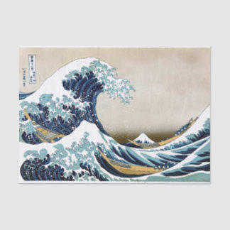 Qualitäts-große Welle weg von Kanagawa durch Seidenpapier