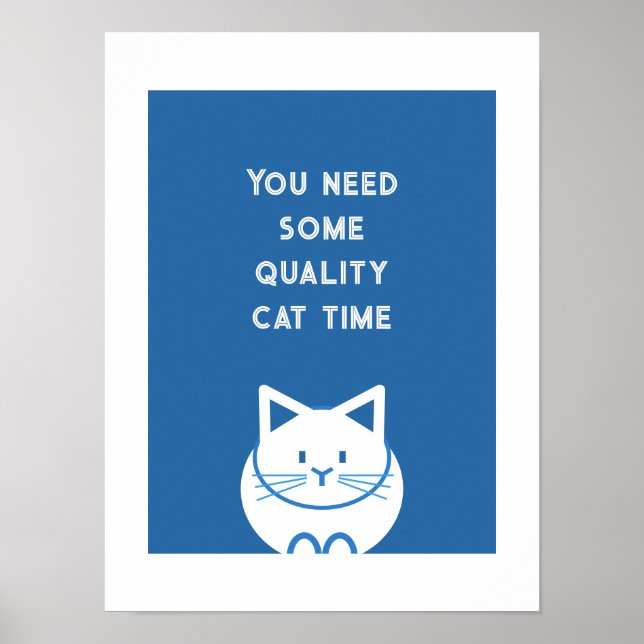 Qualitäts-Katzenzeit Poster (Vorne)