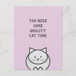 Qualitäts-Katzenzeit Postkarte