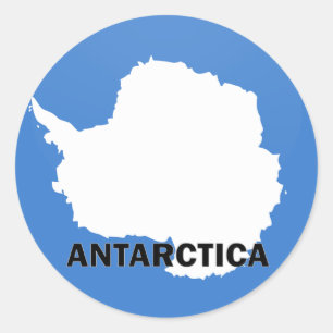 Qualitätsflagge der Antarktis Runder Aufkleber