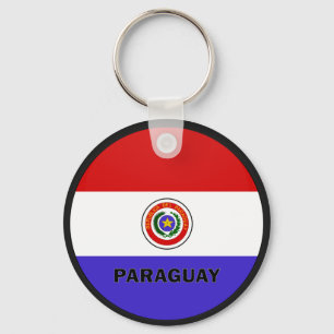 Qualitätsflagge Paraguay Roundel Schlüsselanhänger