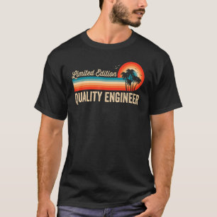 Qualitätsingenieur Birthday Retro Vintag Men Vater T-Shirt